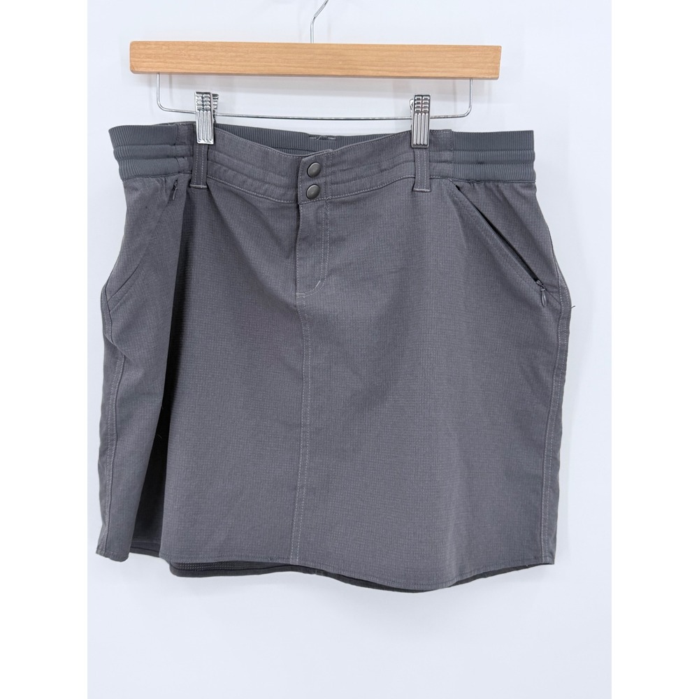 KUHL Trekr Skort Women 14 Gray Hiking Outdoor Active Utility Skirt